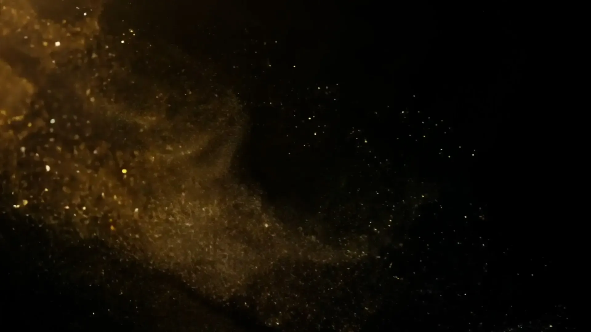 Shimmering Gold Particle Effect Overlay